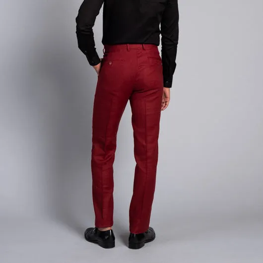 Canterbury Red Linen Pant