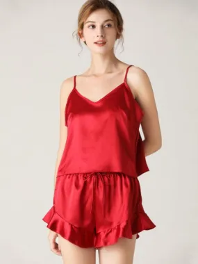 Chic Comfort V-Neck Cami and Shorts Sleepwear Set for Women