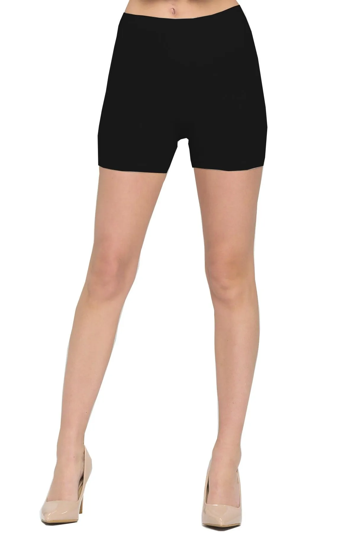 FashionJOA Solid Biker Shorts