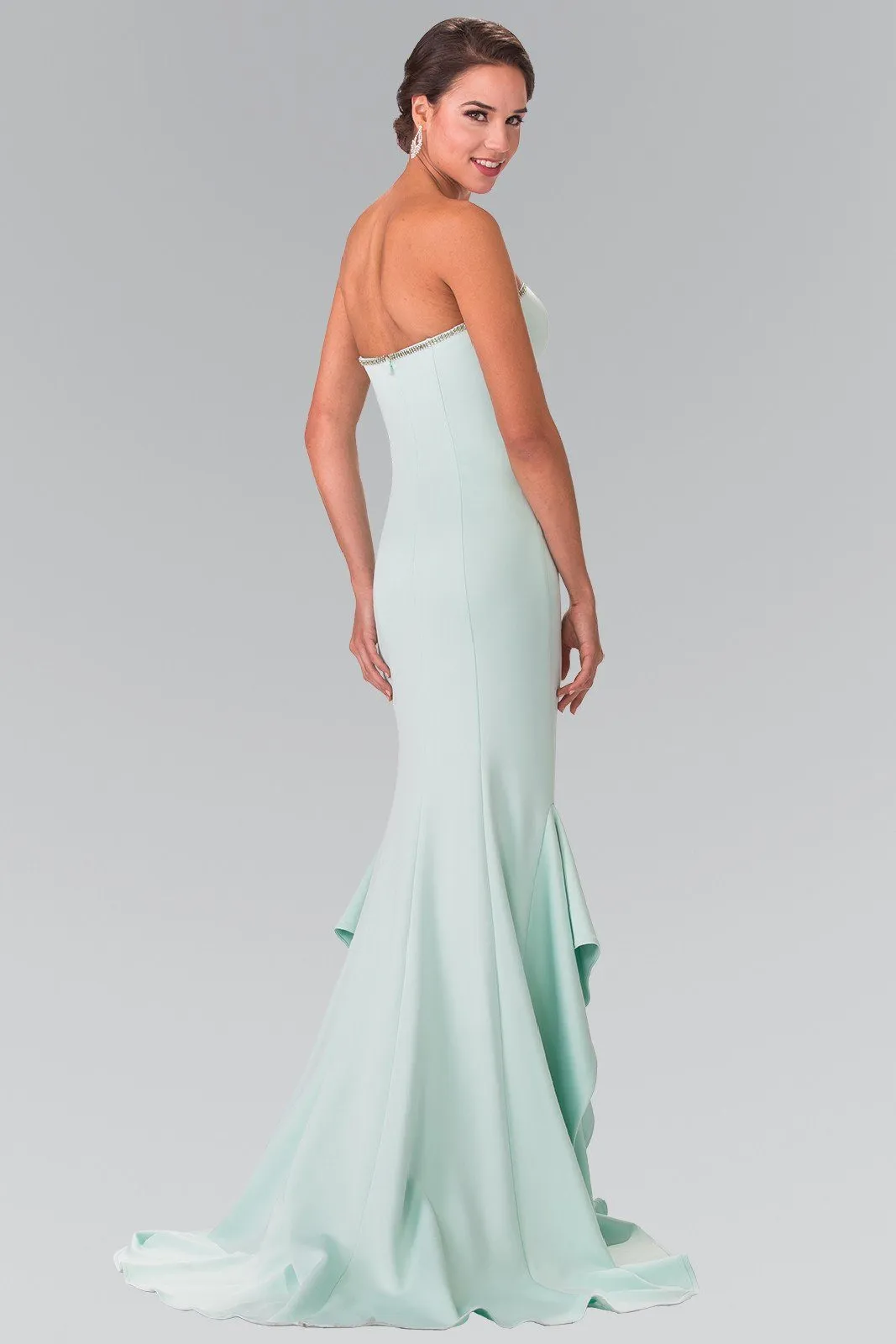 Fitted Long Strapless Dress by Elizabeth K GL2305