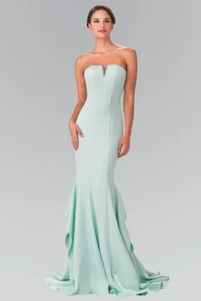 Fitted Long Strapless Dress by Elizabeth K GL2305