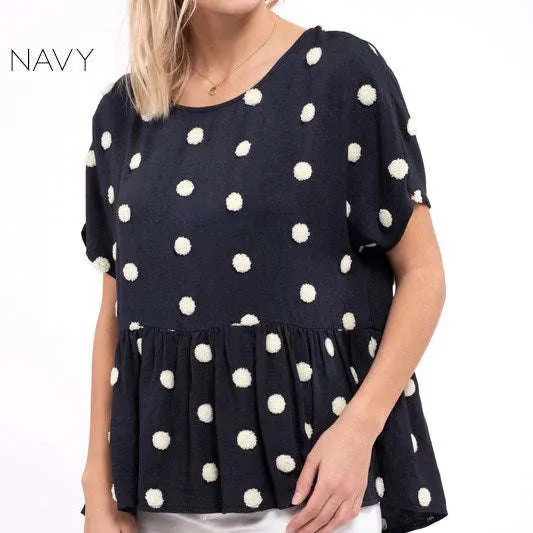 Flowy Dot Blouse