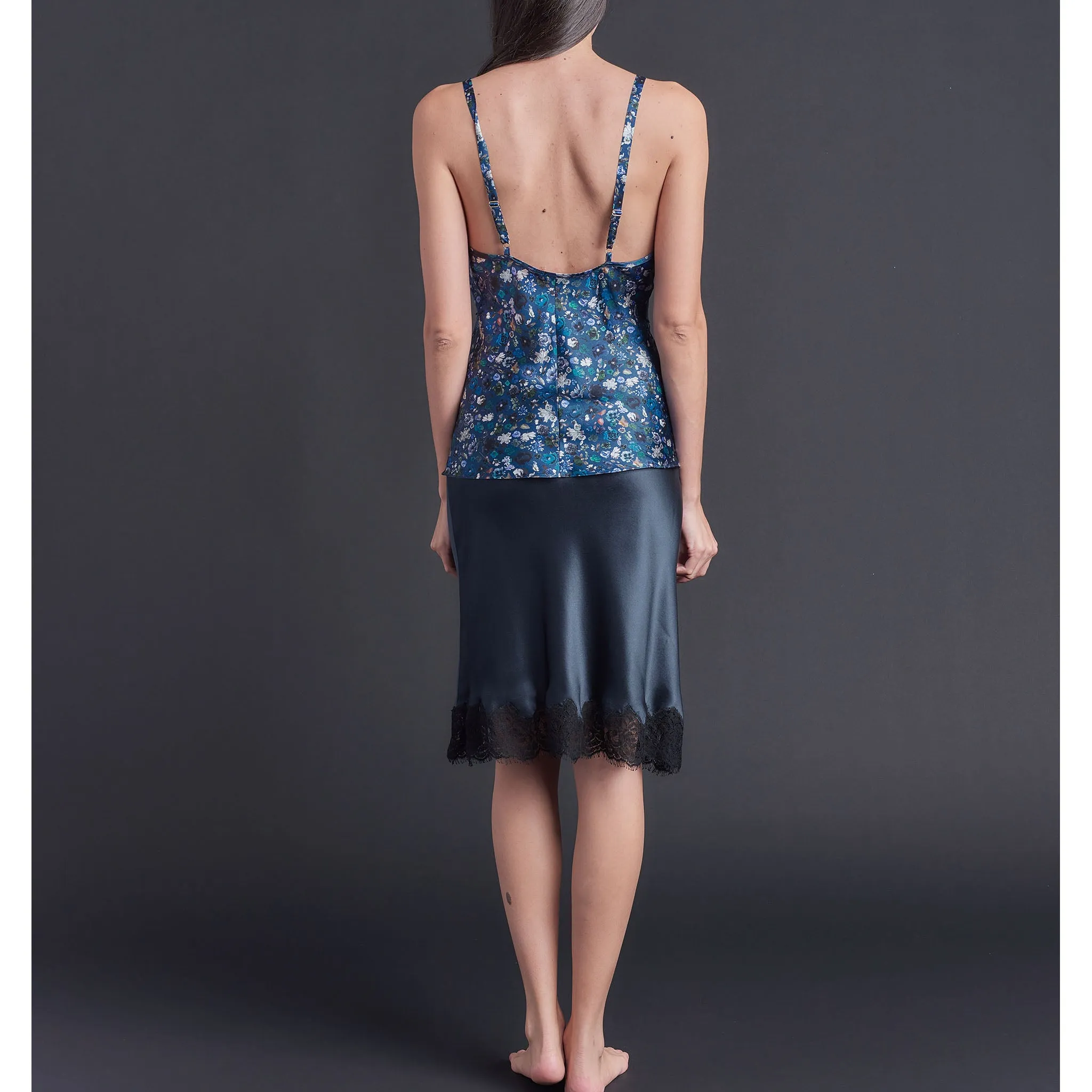 Freya Camisole in Floral Edit Liberty Print Silk Satin