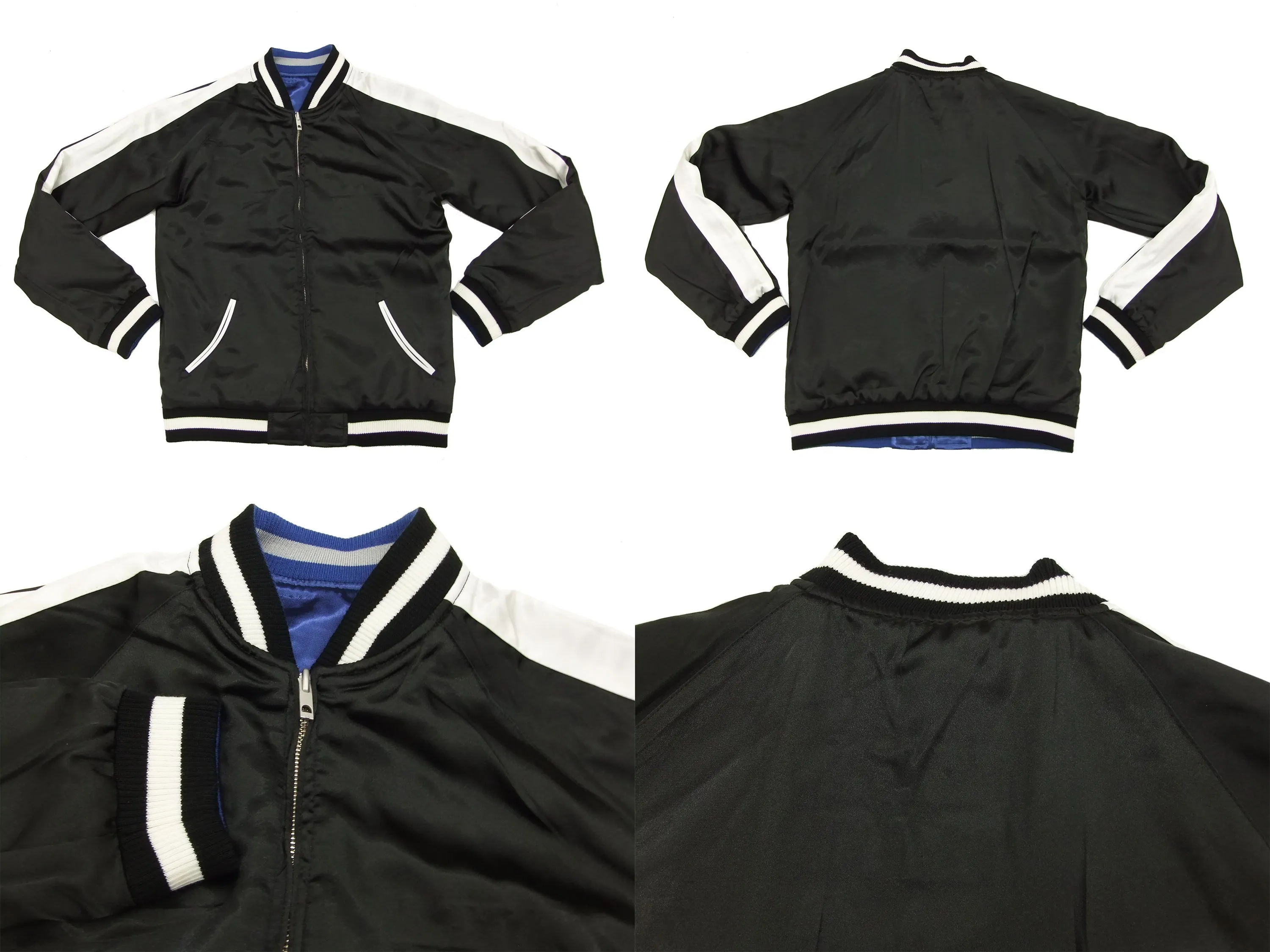 Hanatabi Gakudan Men's Japanese Souvenir Jacket Ultra Seven Ultra Hawk No.1 Sukajan Script ULSJ-011