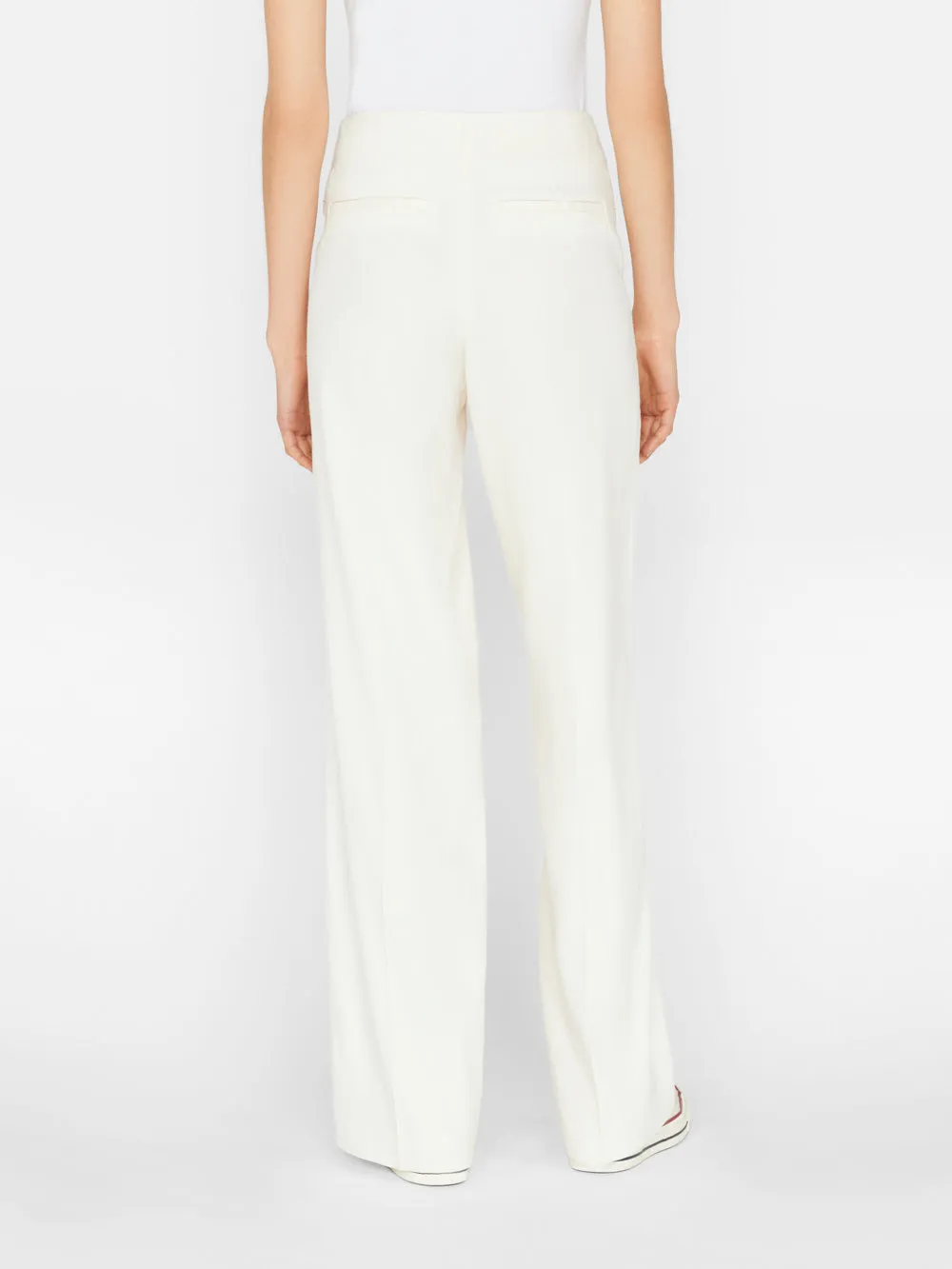 High Rise Wide Leg Trouser -- Off White