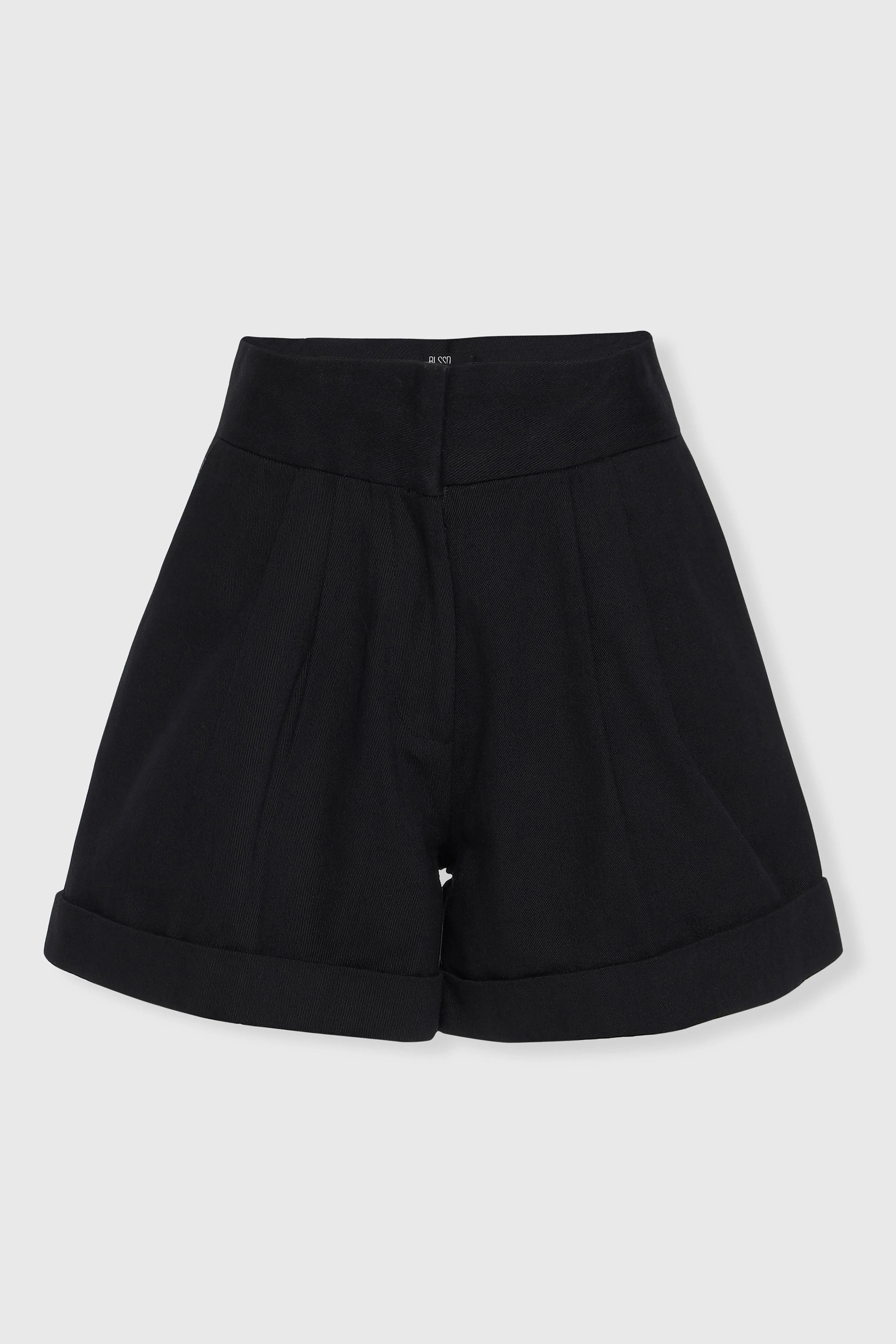 HIGH WAISTED TWILL SHORTS