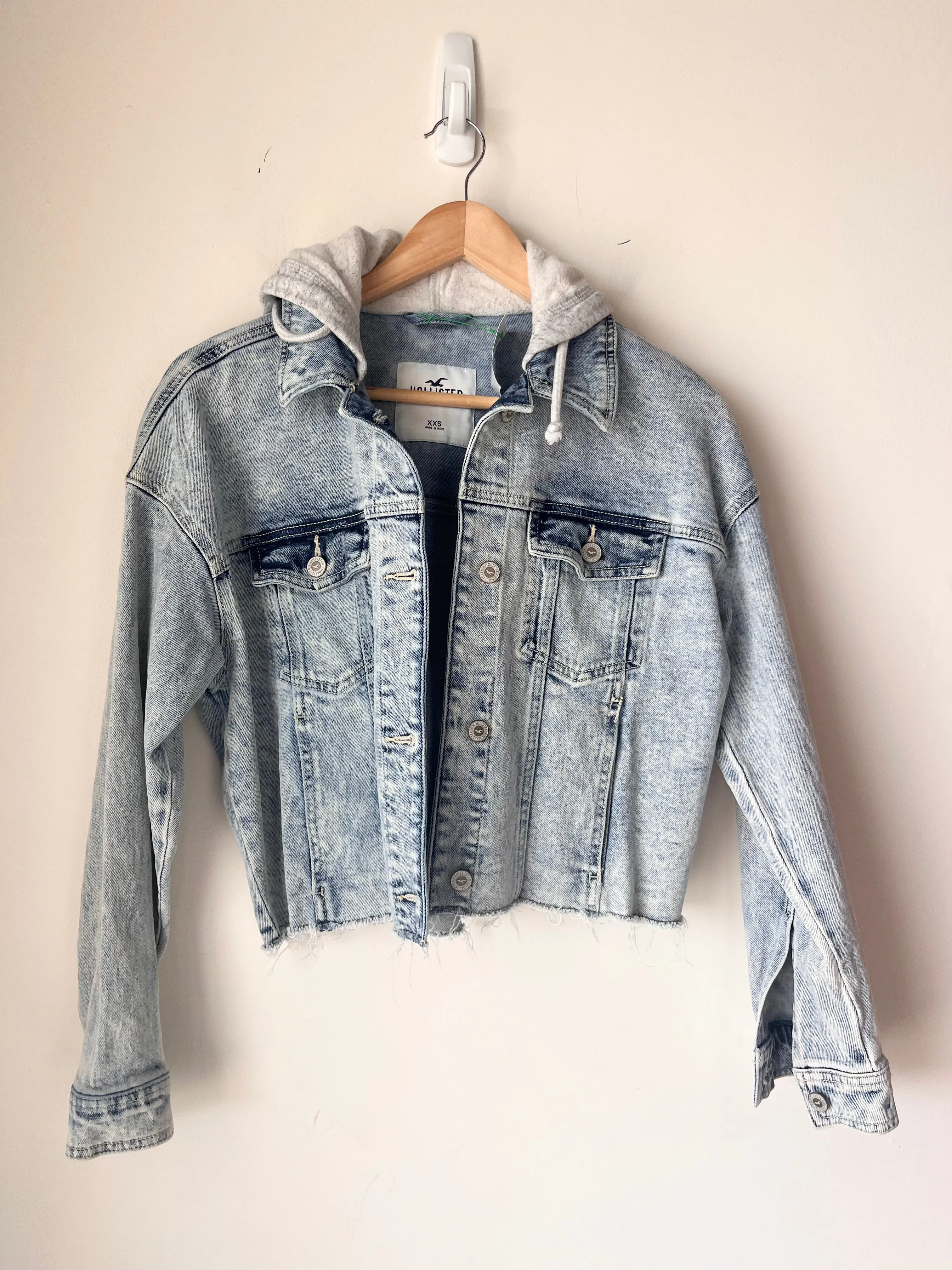 Hollister Denim Outerwear Extra Extra Small