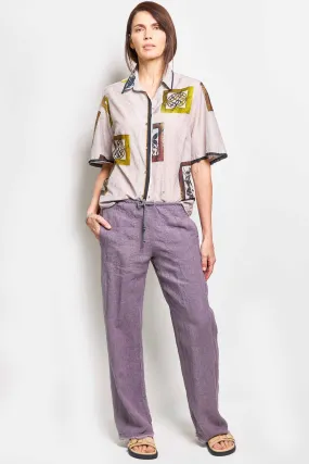 honest amethyst linen pant