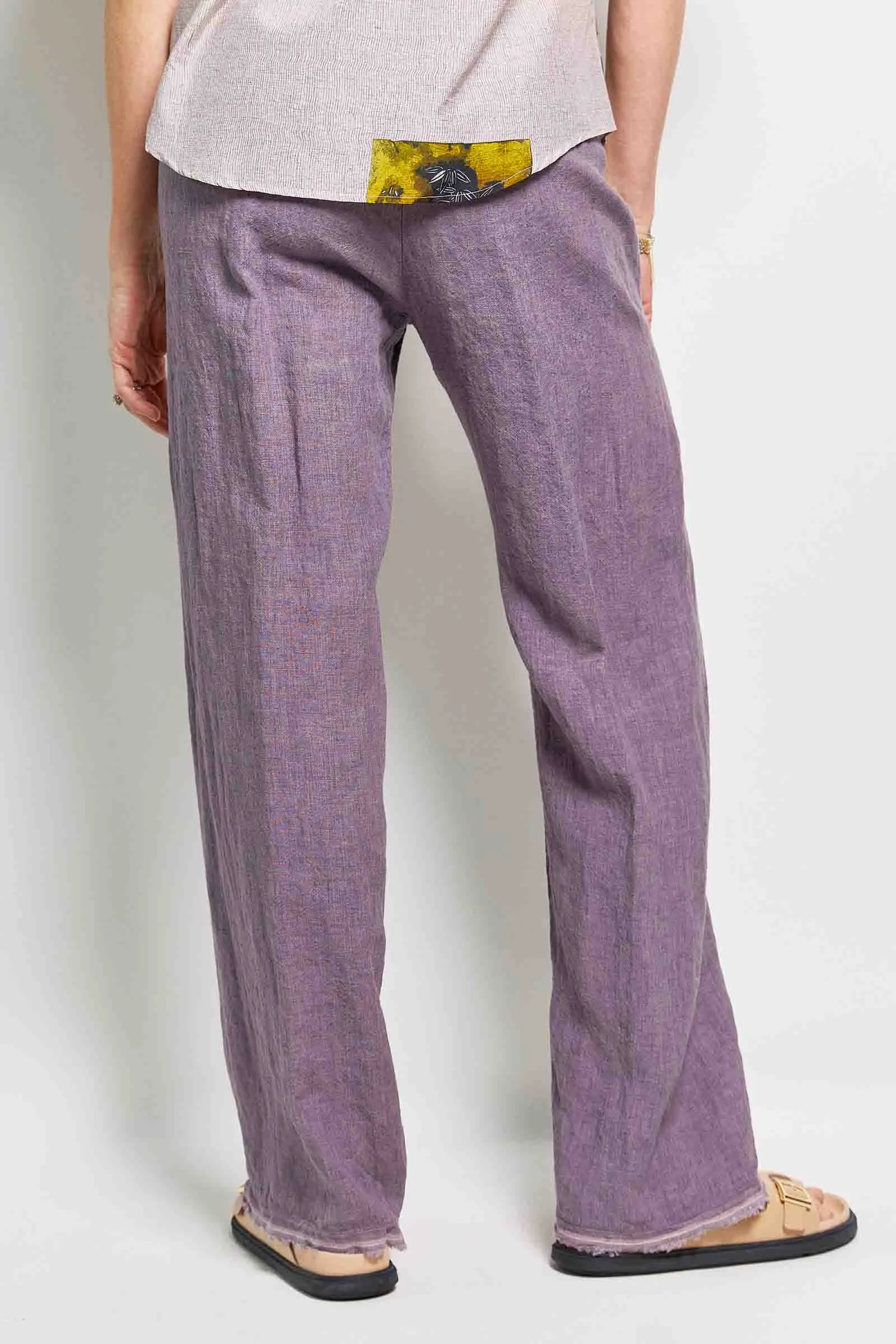 honest amethyst linen pant