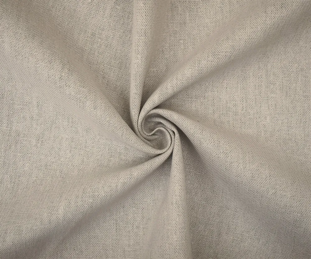 Light Gray Solid Linen Woven Shirting Fabric