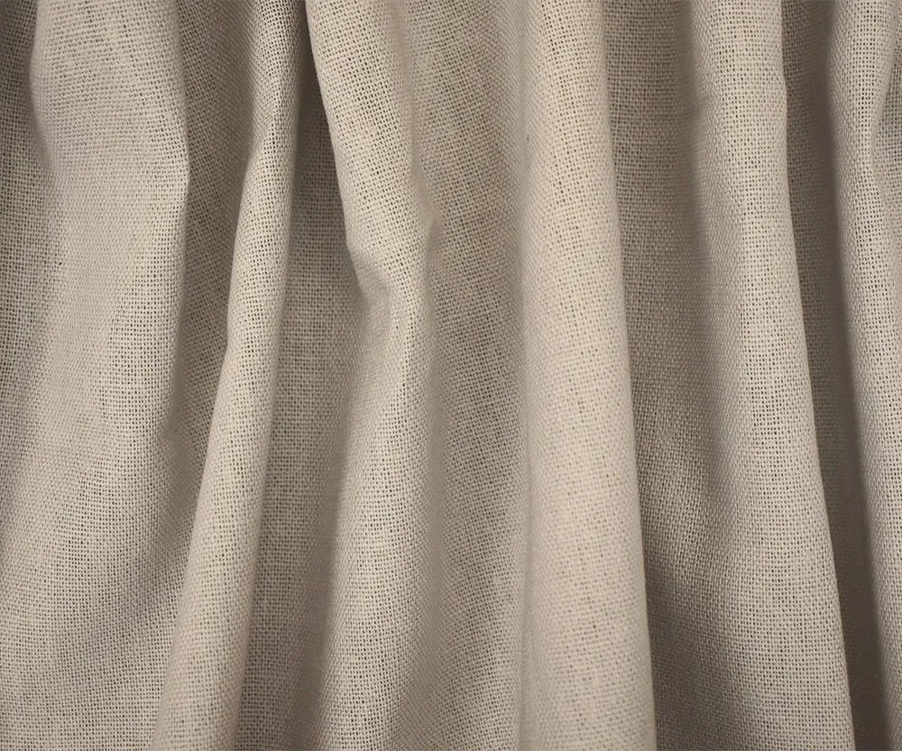 Light Gray Solid Linen Woven Shirting Fabric