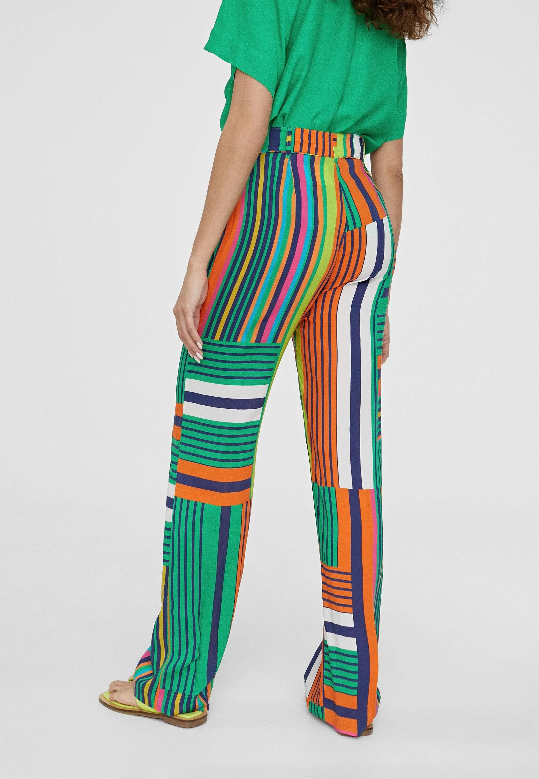 Multicoloured palazzo trousers