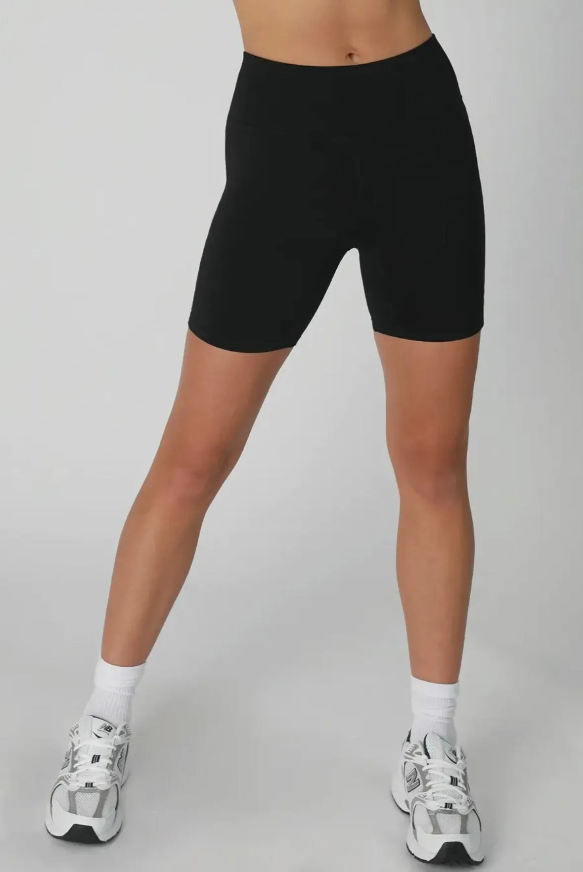 nb jersey biker shorts