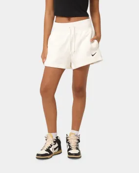 Nike Women's Nike Sportswear Style Fleece High-Waisted Shorts Sail/Black