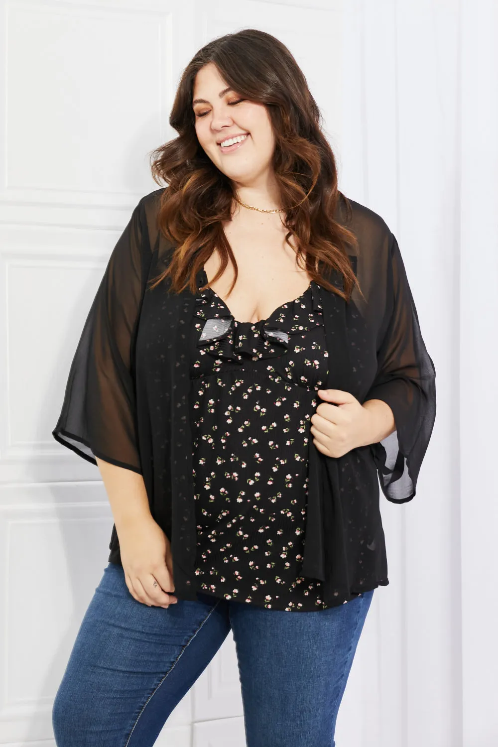 On the Brink Kimono in Black