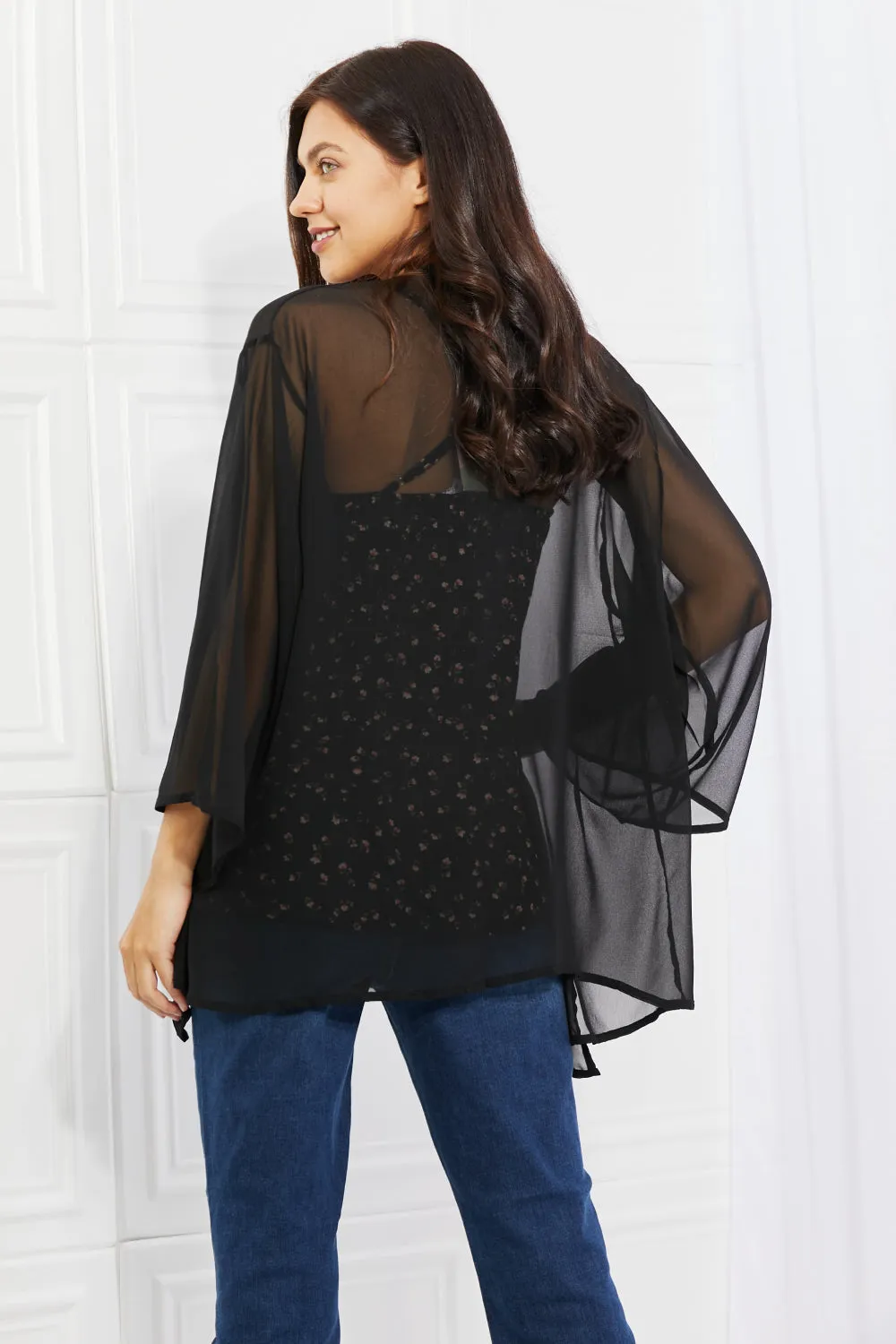 On the Brink Kimono in Black