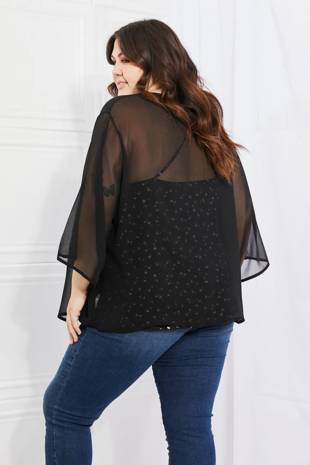 On the Brink Kimono in Black