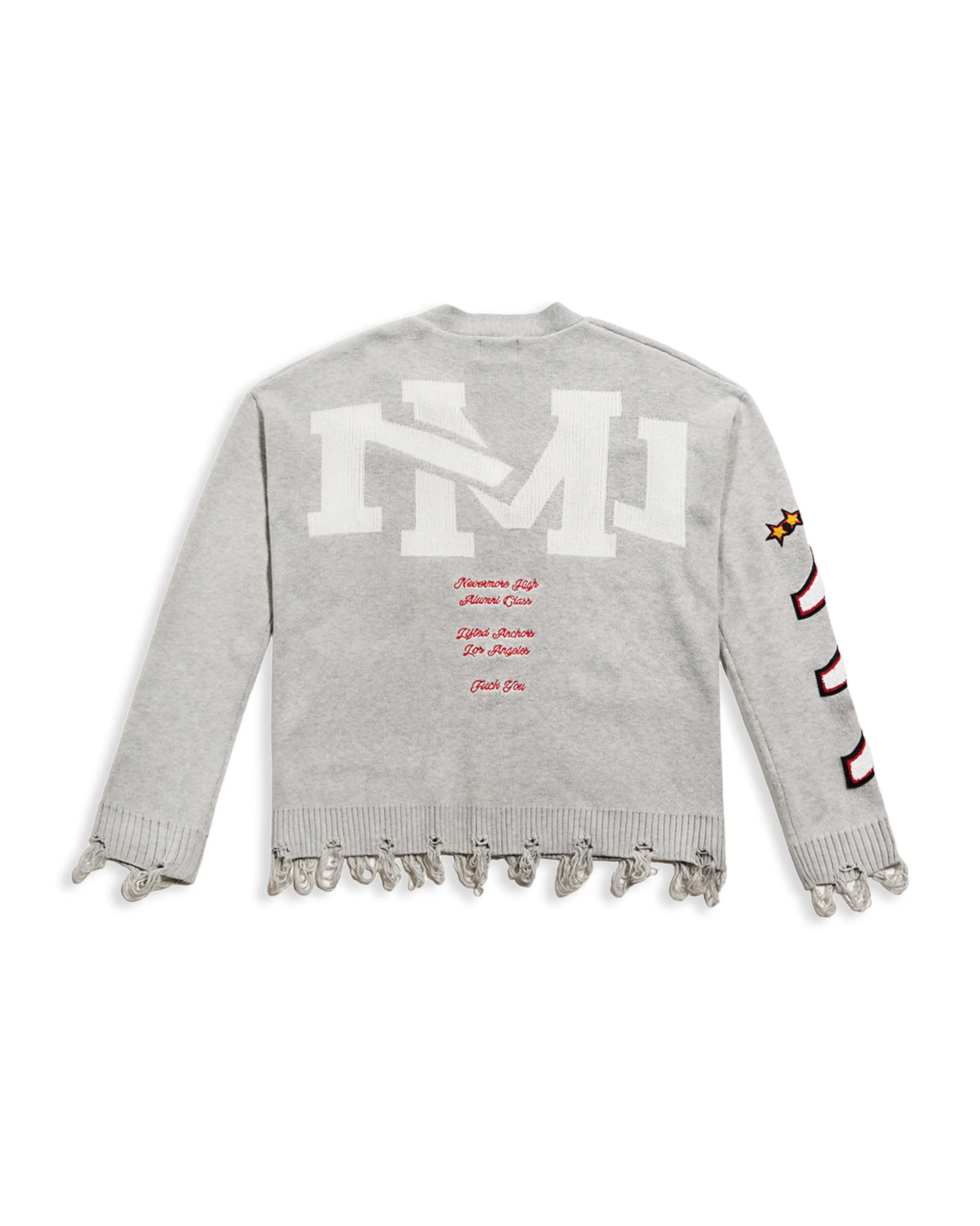 "Honors" Cardigan (Light Grey)