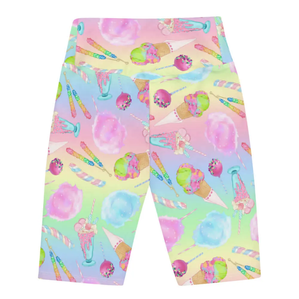 Rainbow Candy Biker Shorts