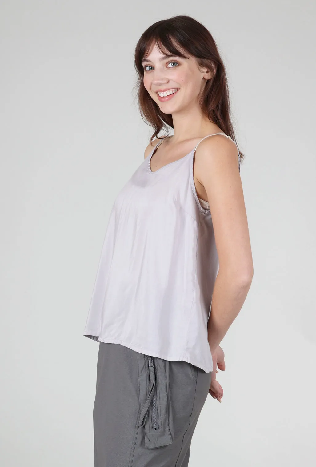 Silk Camisole, Silver