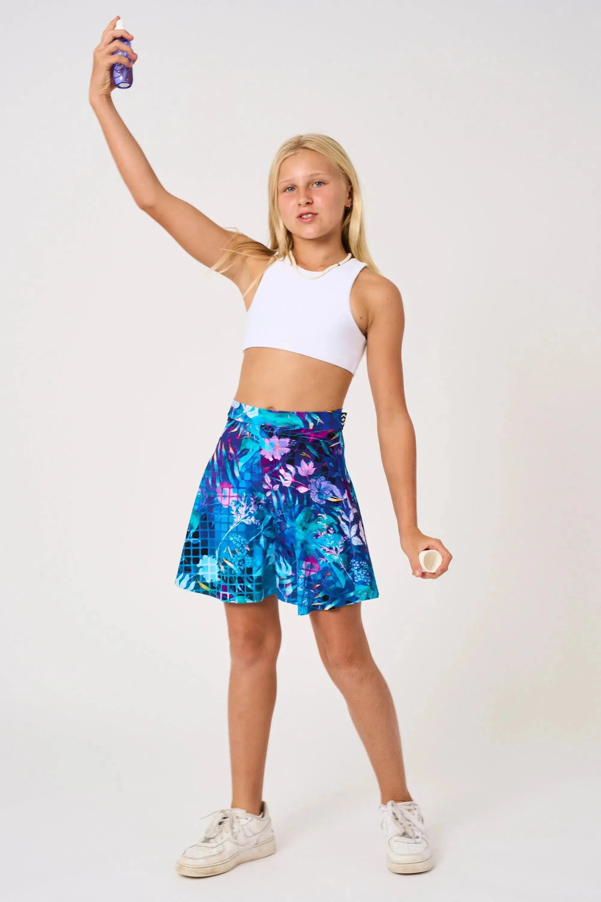 Silky Kids Basketball Palazzo Short - Mermaid Mafia