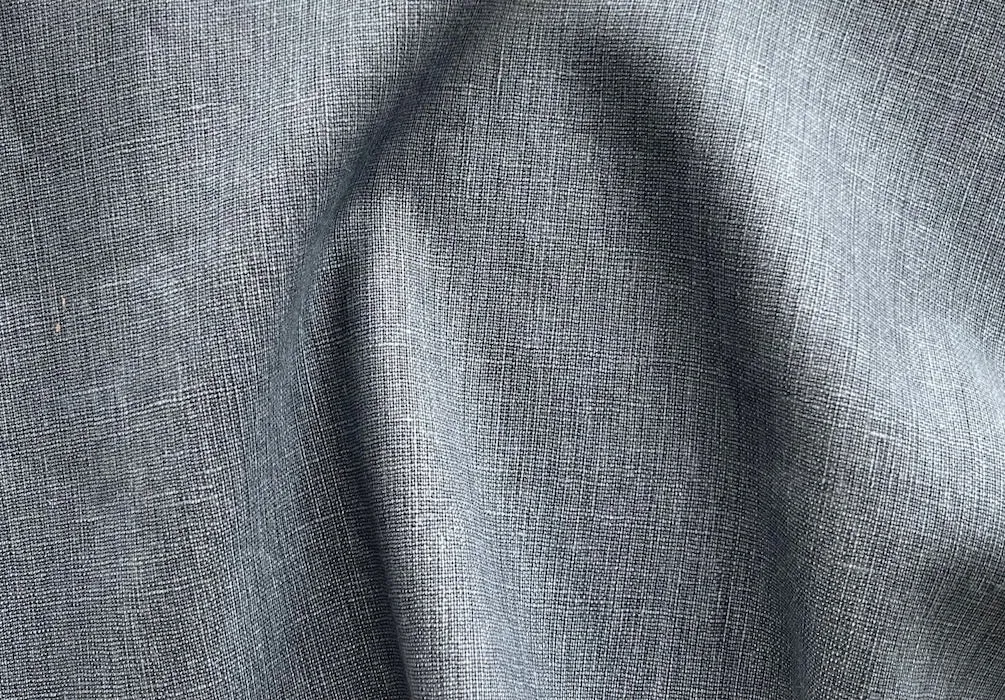 Slubby Dip-Dyed Pewter Grey Linen (Made in Italy)