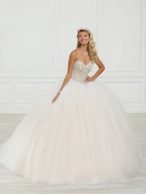 Strapless Quinceanera Dress by Fiesta Gowns 56415 (Size 18 - 22)