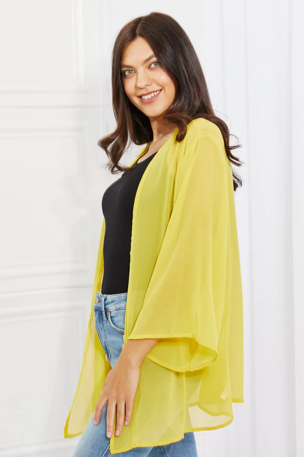 Sunny Days Kimono in Yellow