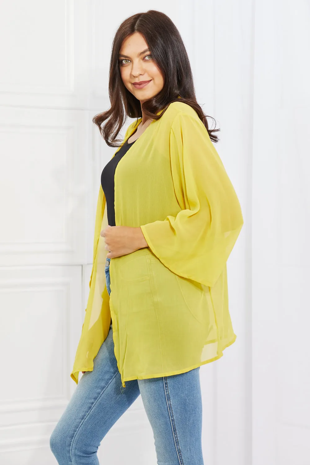 Sunny Days Kimono in Yellow