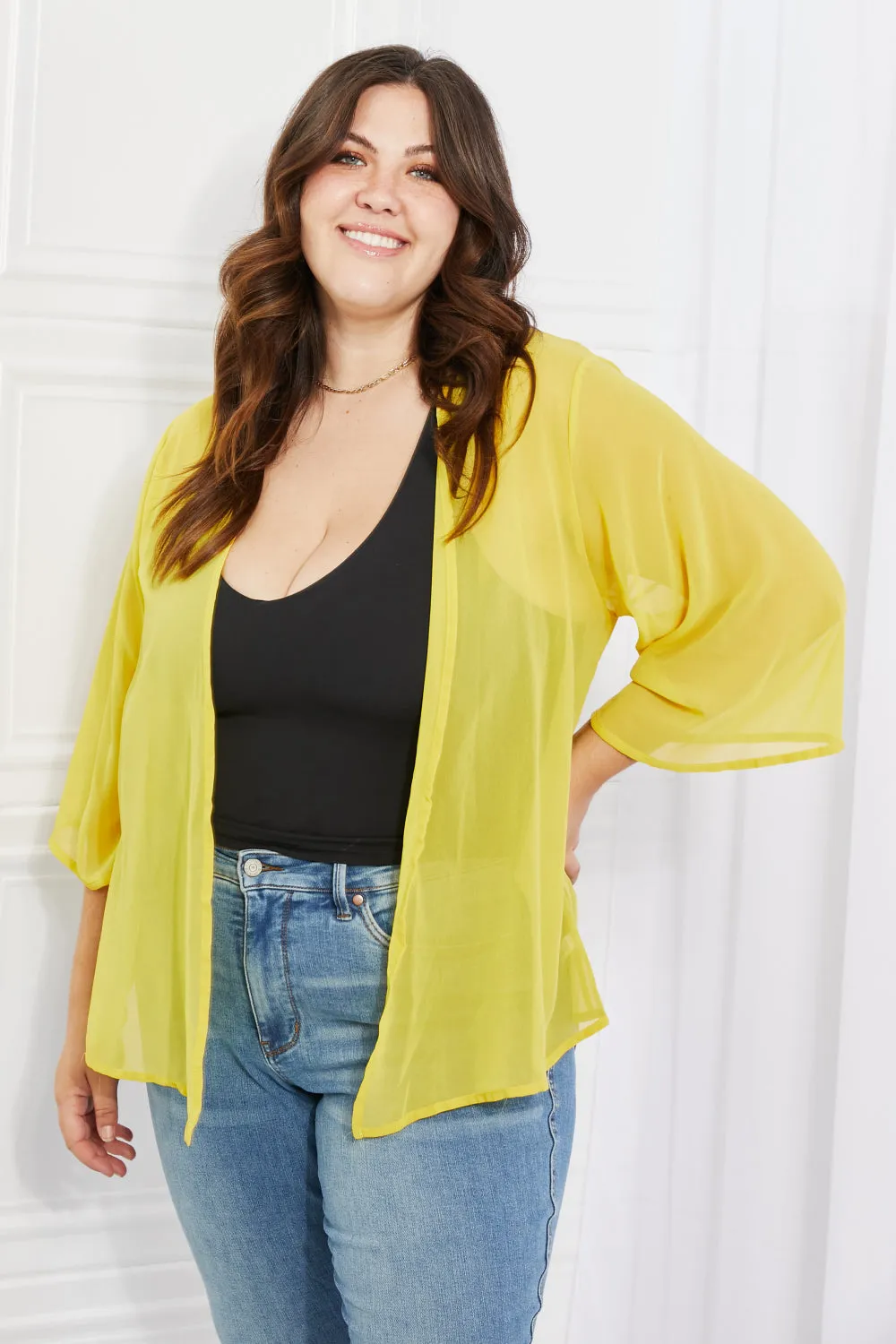 Sunny Days Kimono in Yellow