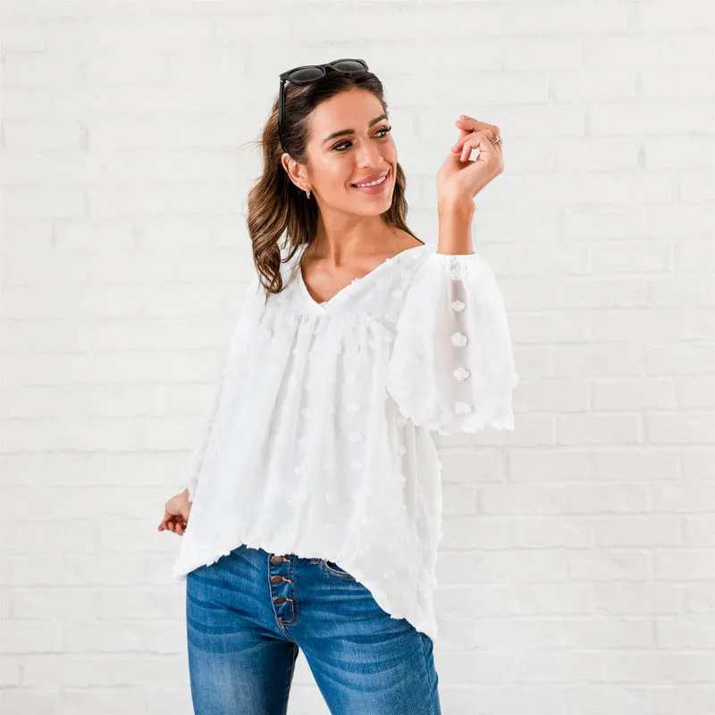 The Dottie Top: Ivory