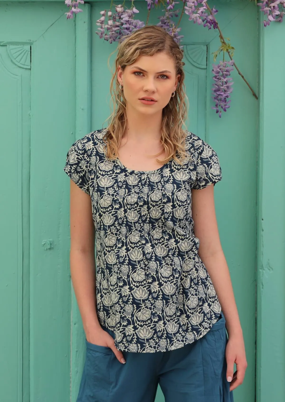 Tulsi Top Indigo