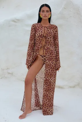 VELZY COVER UP - LEOPARD PRINT