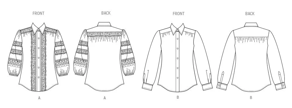 Vogue sewing pattern 2031 Blouses