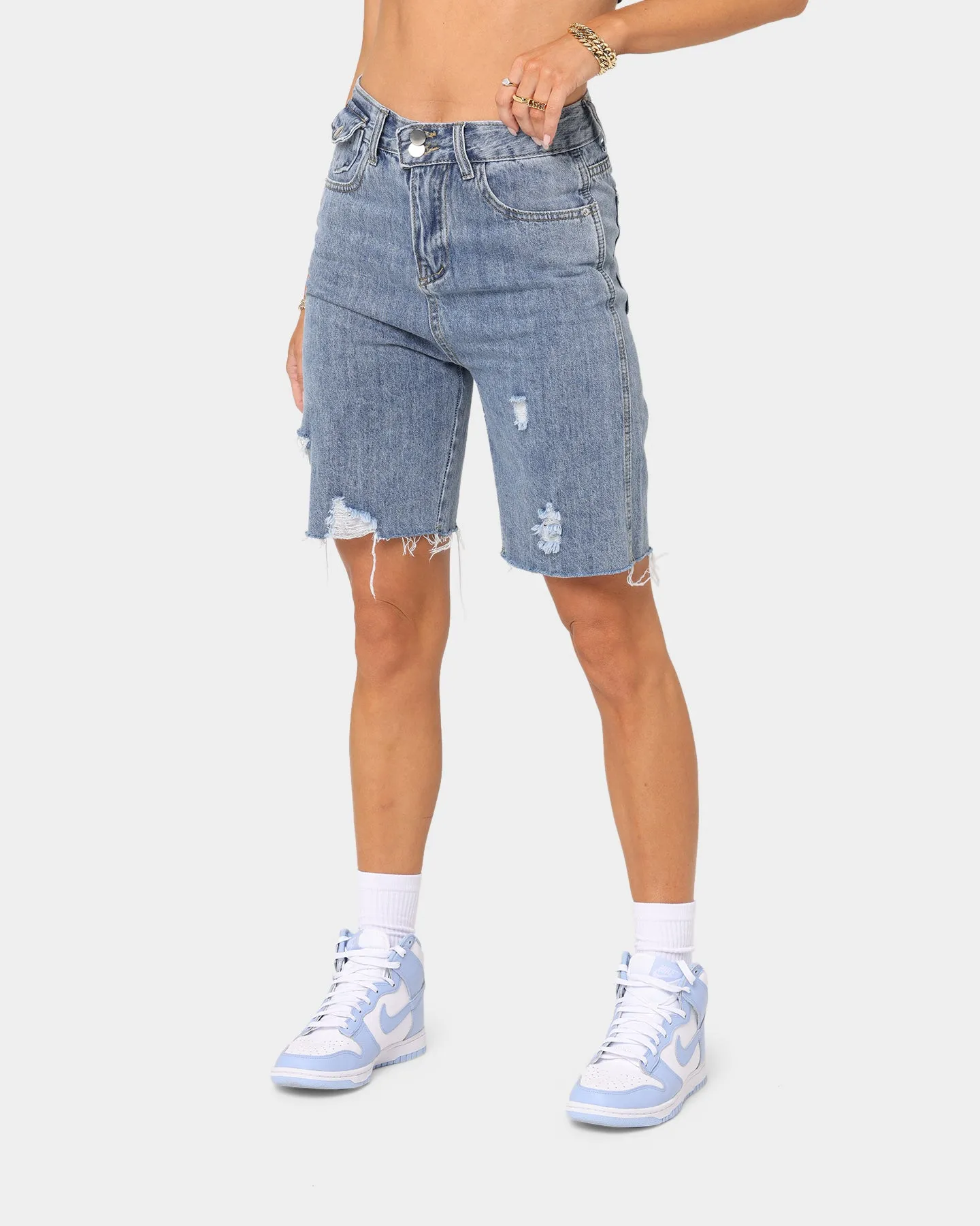 XXIII Women's Dallas Denim Shorts Blue Denim